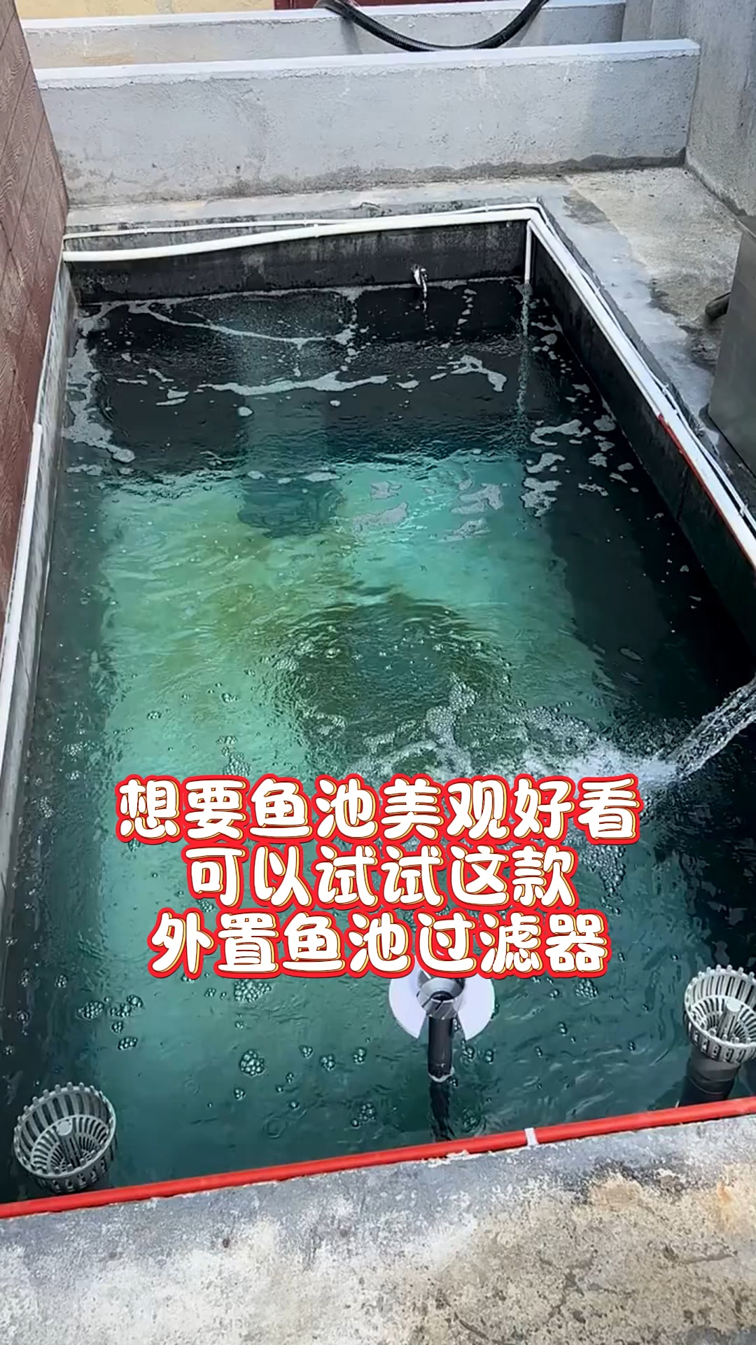 想要鱼池美观又好用,可以试试这款家用型外置鱼池过滤器