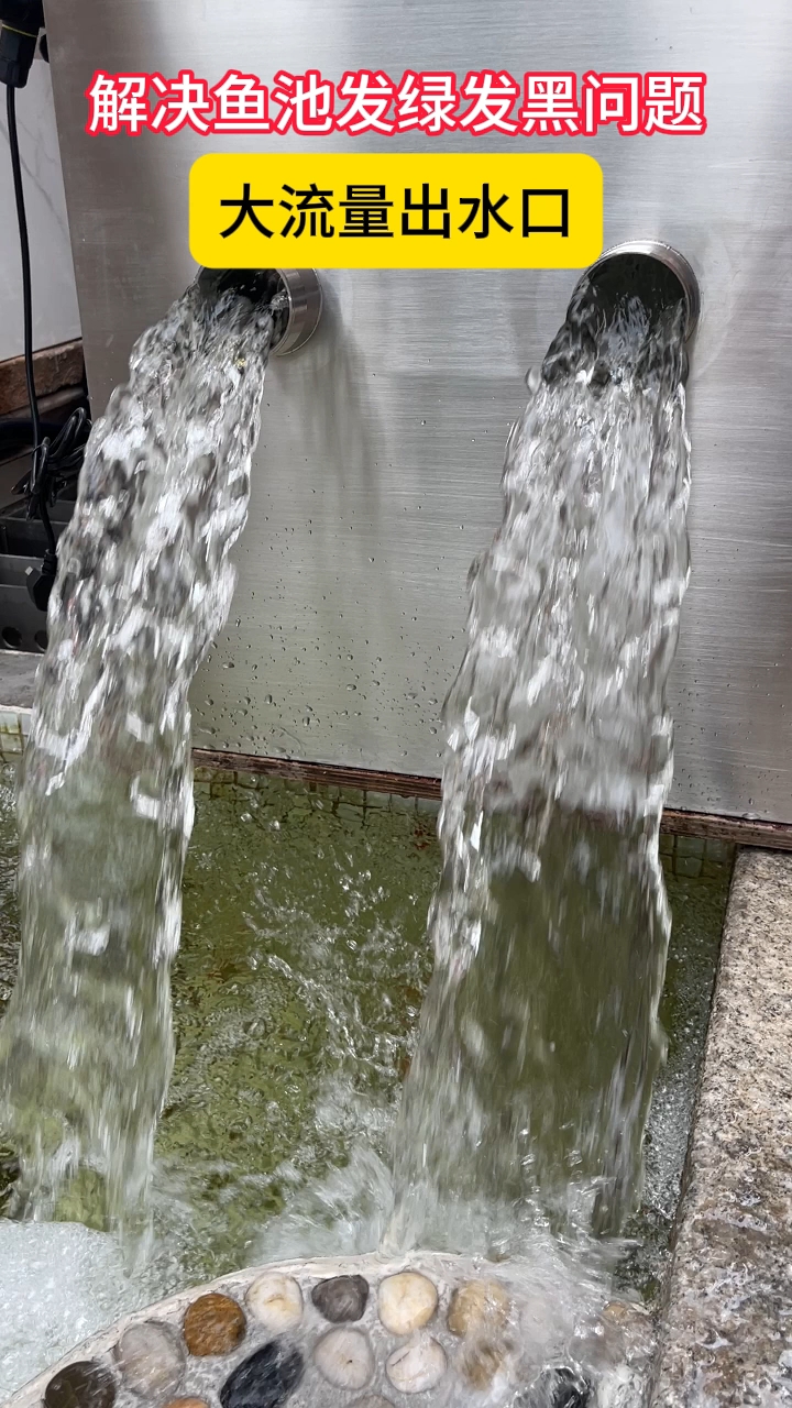大流量出水口,好安装清洗#鱼池过滤器#别墅鱼池#庭院鱼池