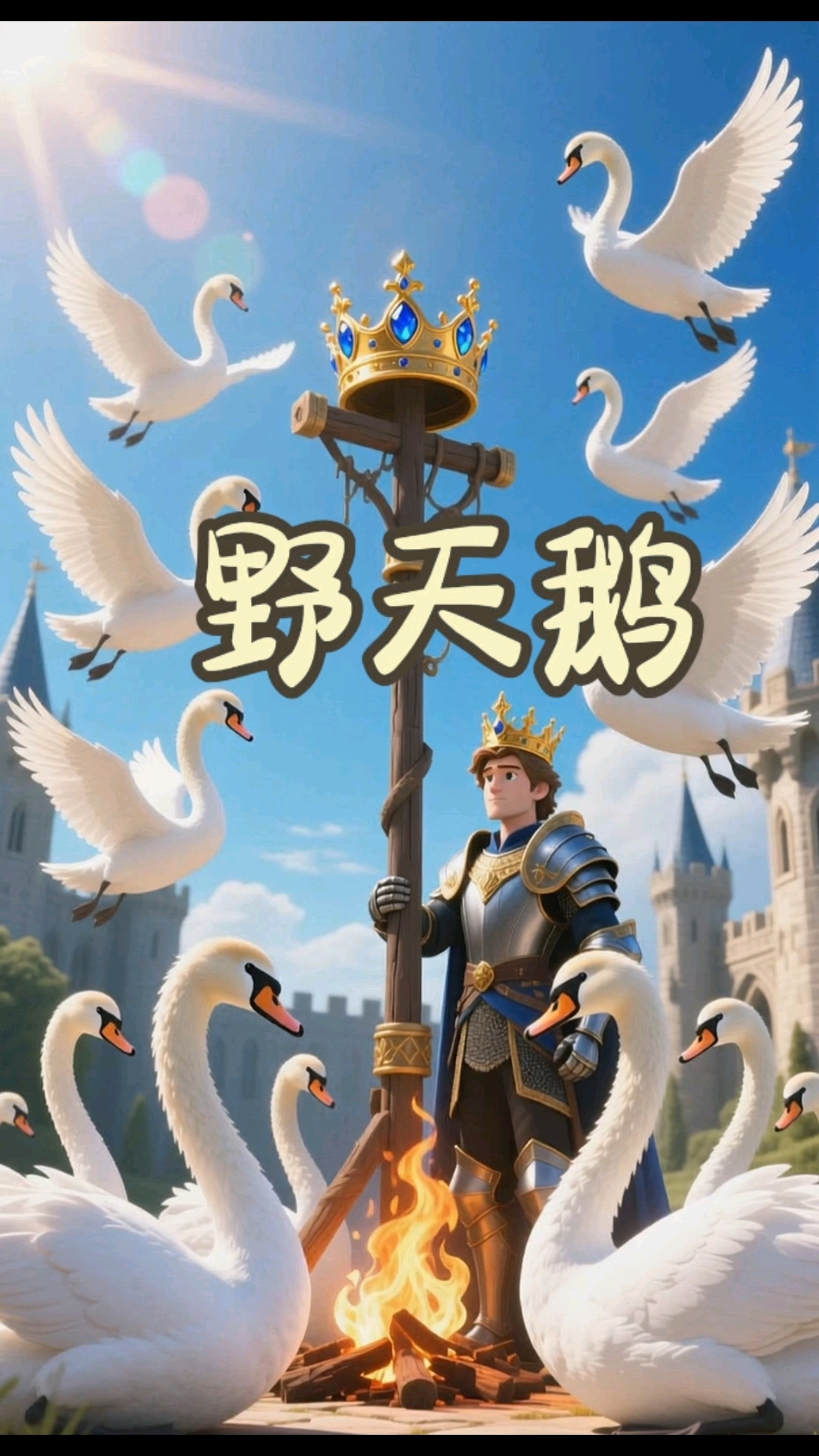 睡前故事《野天鹅》