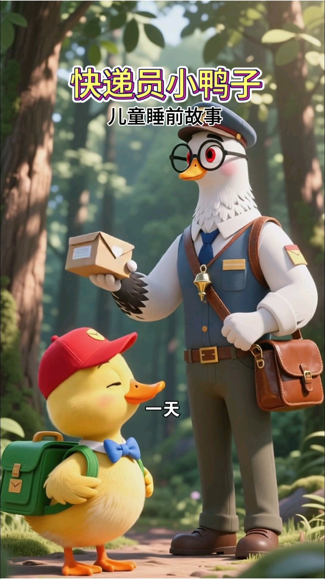 儿童睡前故事：快递员小鸭子