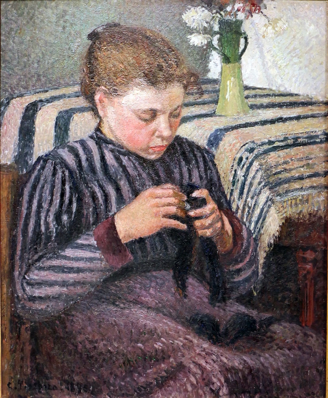 【毕沙罗 作品系列第30集】毕沙罗的一组人物油画作品欣赏。