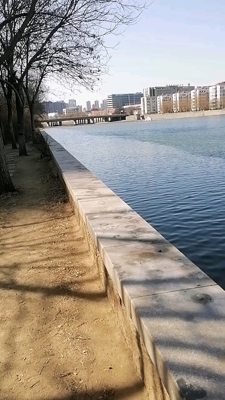 秦皇岛大汤河,冰封解冻,万物复苏
