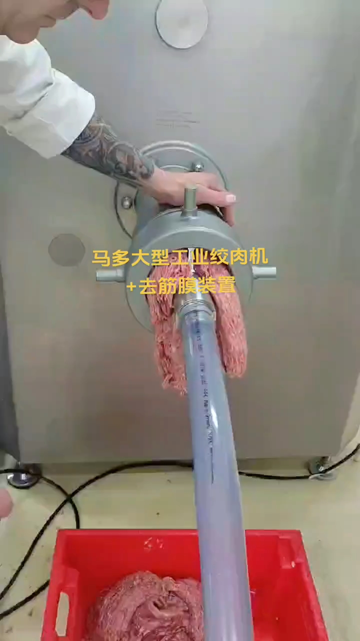 马多大型工业绞肉机,配去筋膜装置