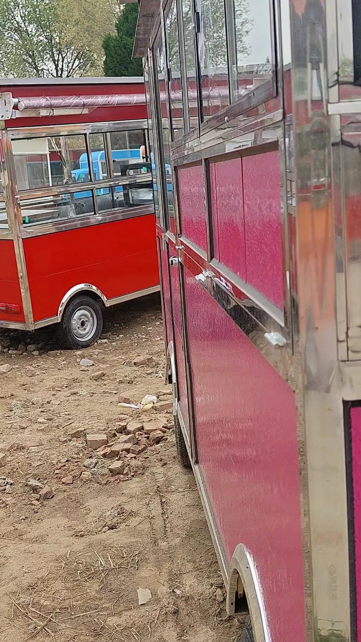 餐车小吃车移动摆摊流动餐厅炸串烧烤车