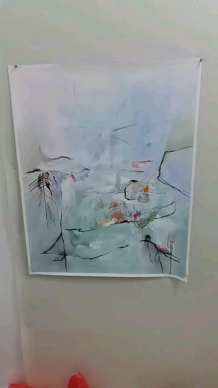 油画装饰画抽象风景画挂画