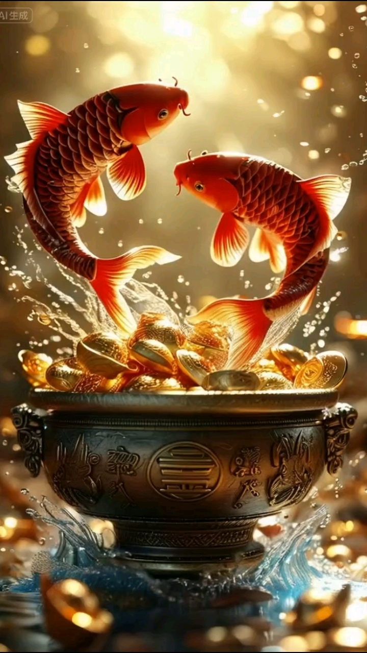 锦鲤招财!动态壁纸!