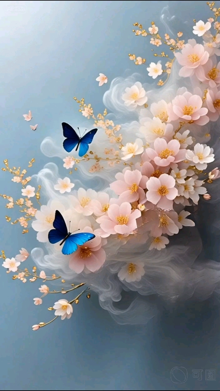 蝴蝶花！动态壁纸！