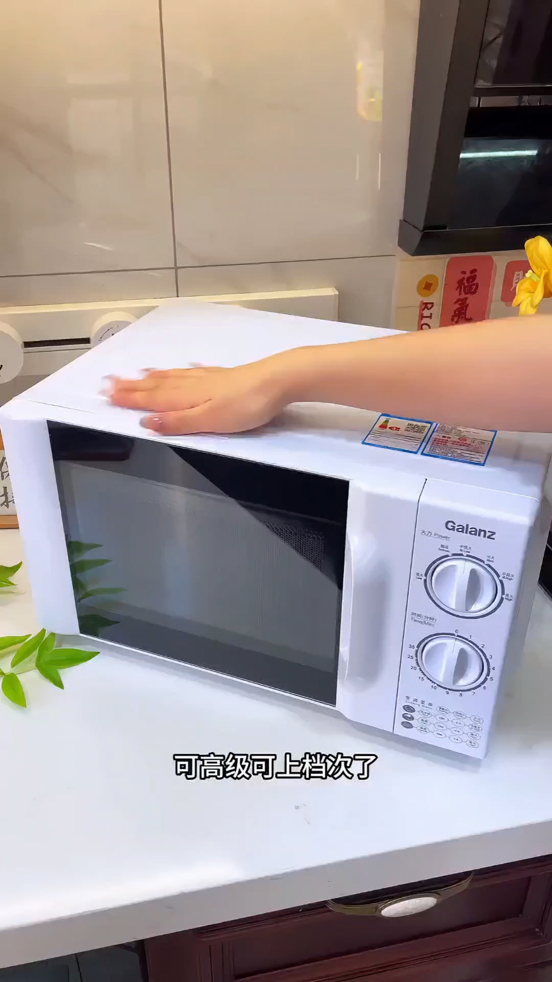 2.格兰仕20升容量微波炉机械操作加热快适用家庭