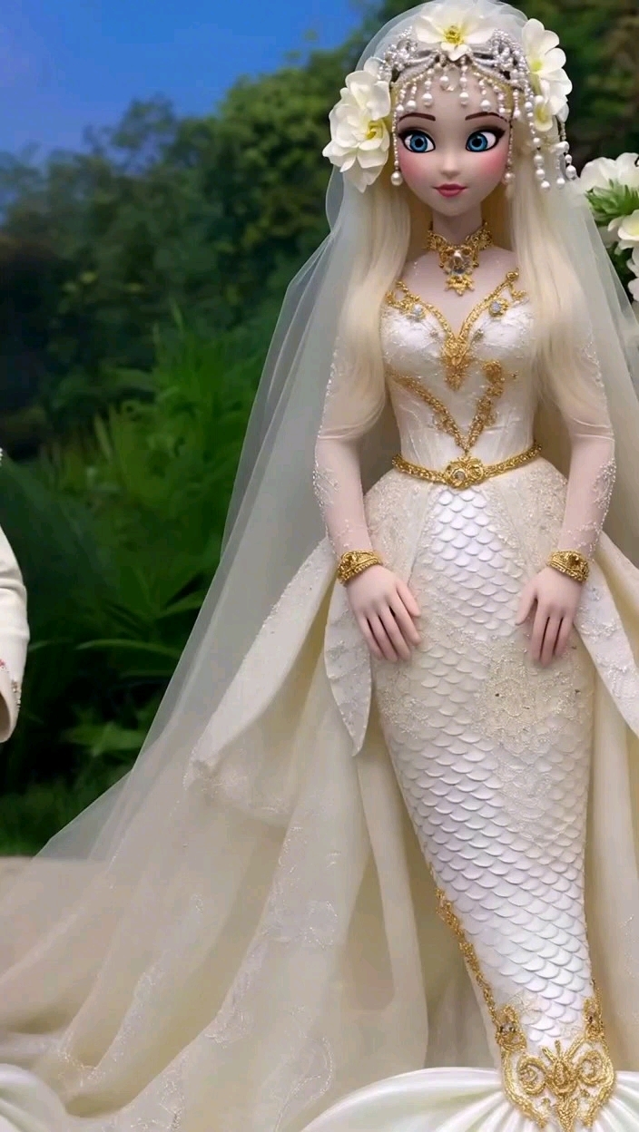 哈哈,意想不到!光头强美人鱼婚纱爆笑秀
