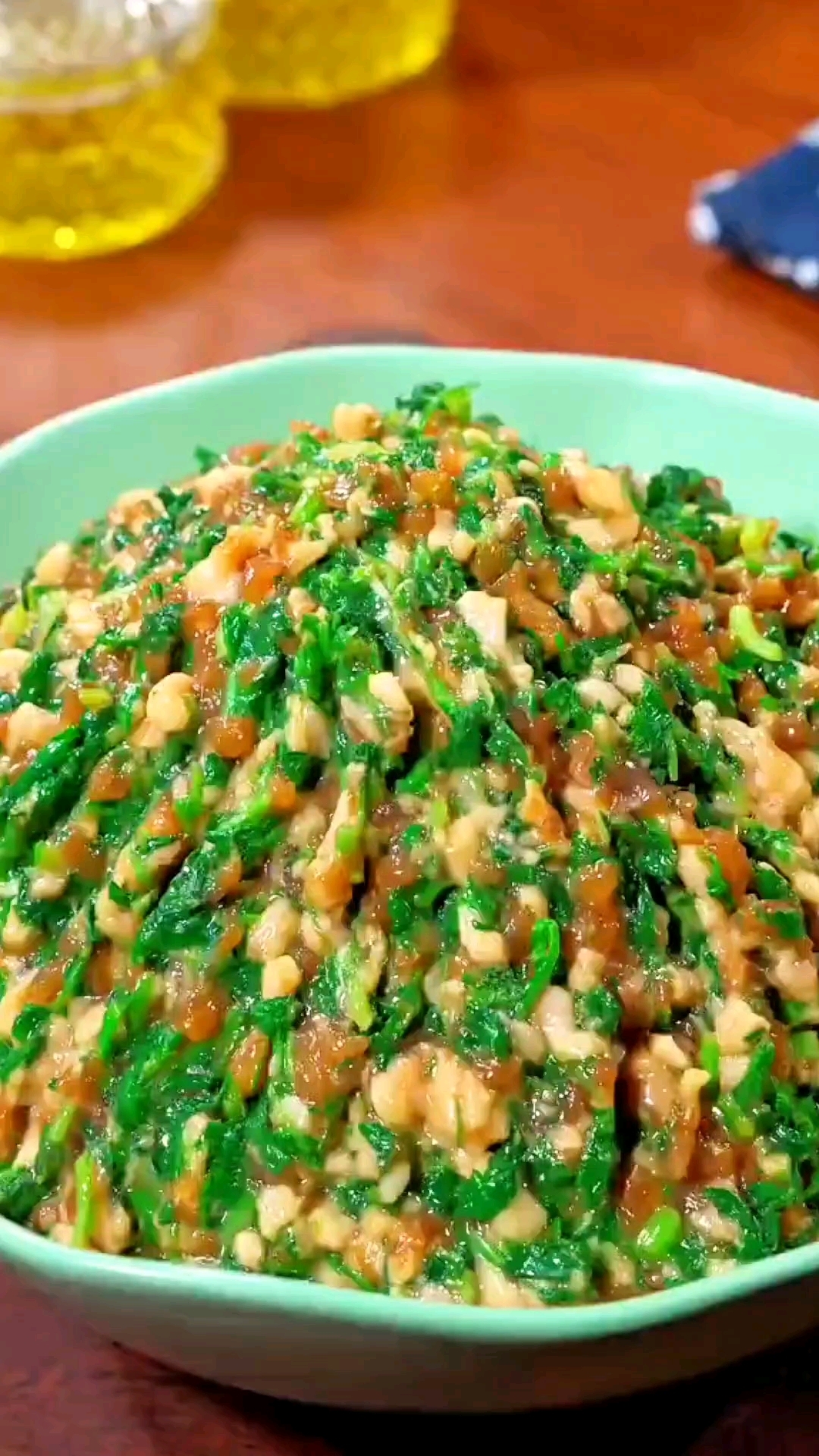 芥菜猪肉馅饺子,鲜嫩多汁