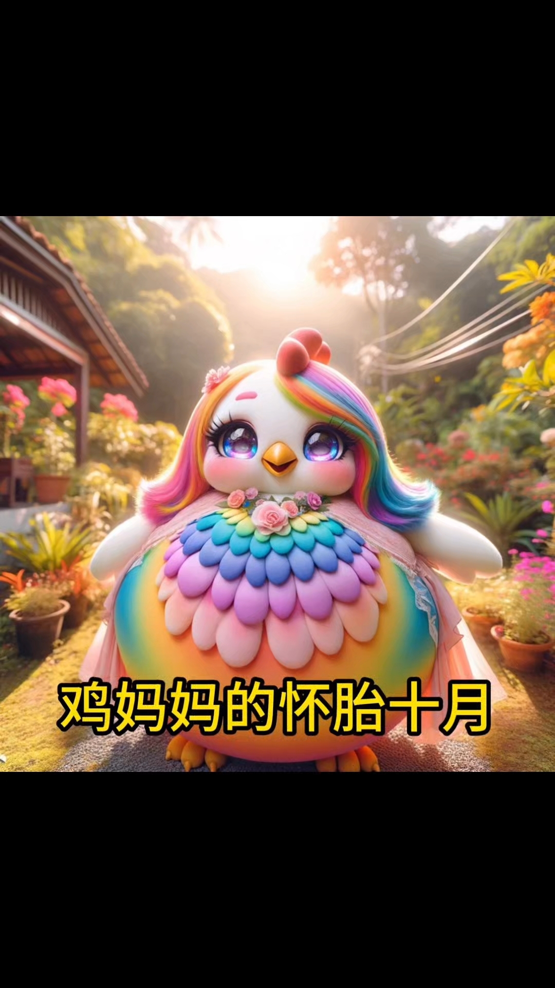 AI眼中鸡妈妈的怀胎十月