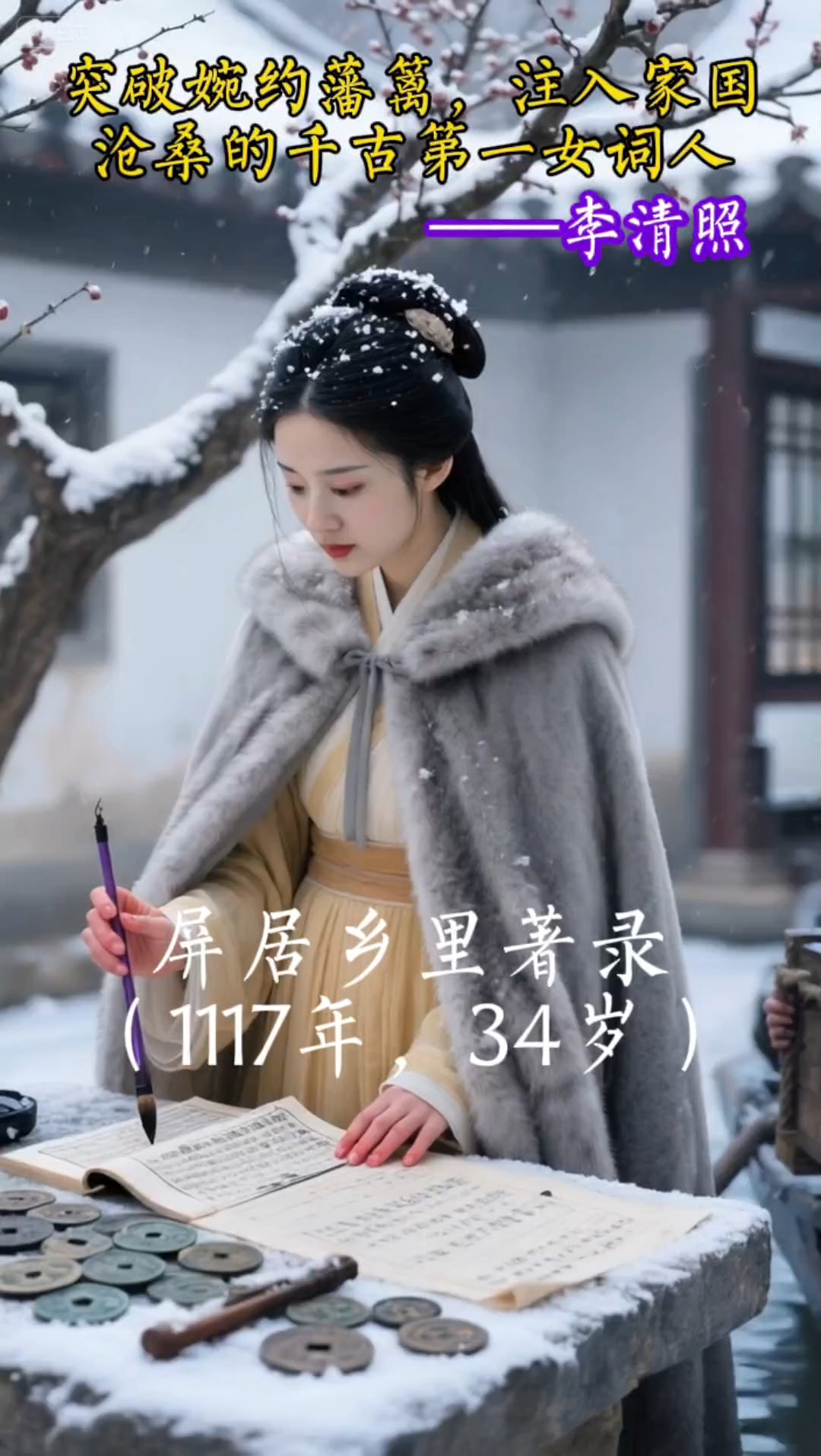 开婉约派一代先河,一代词宗,李清照