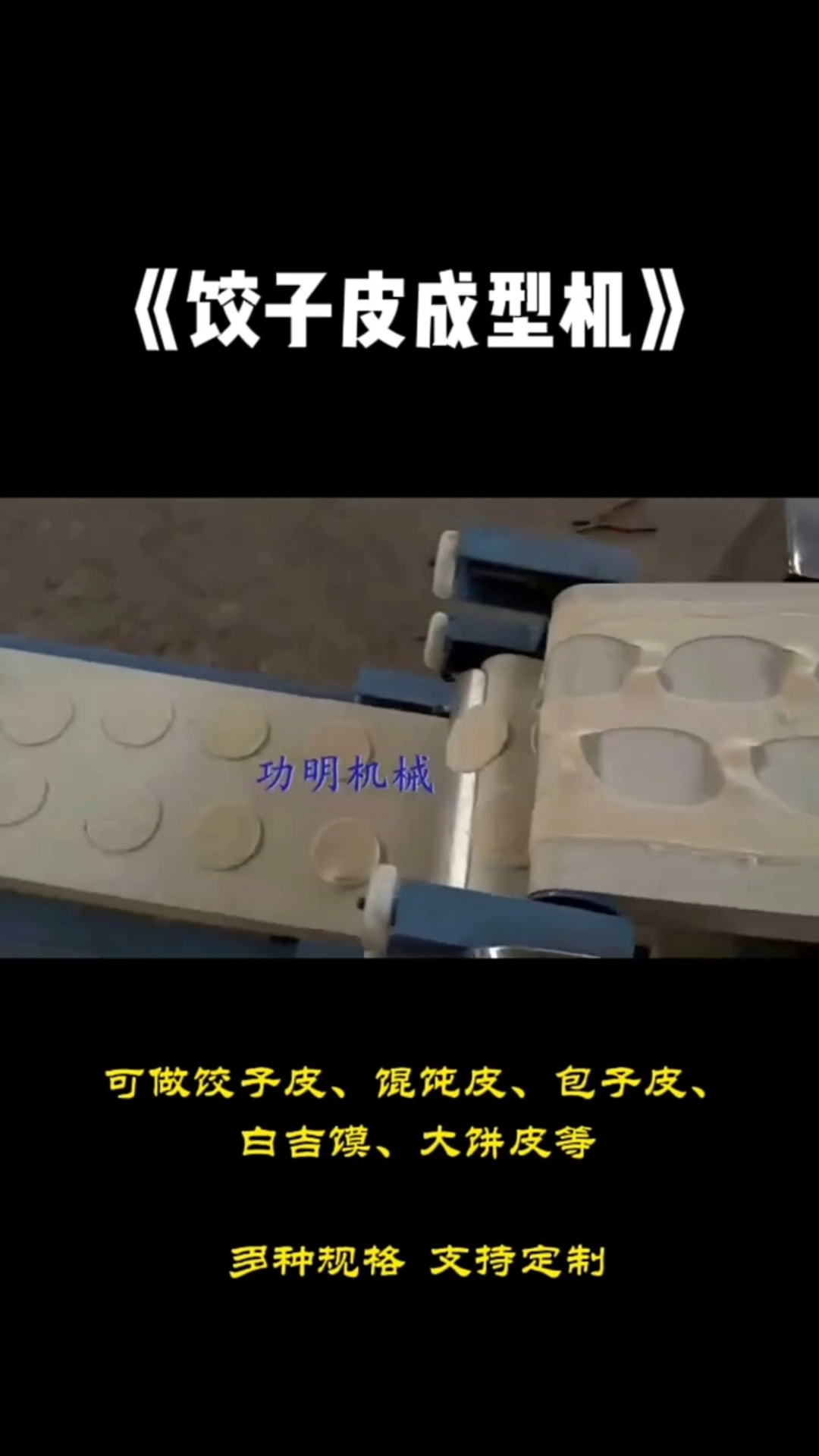 饺子皮成型机来了!一分钟出百个,效率高到离谱