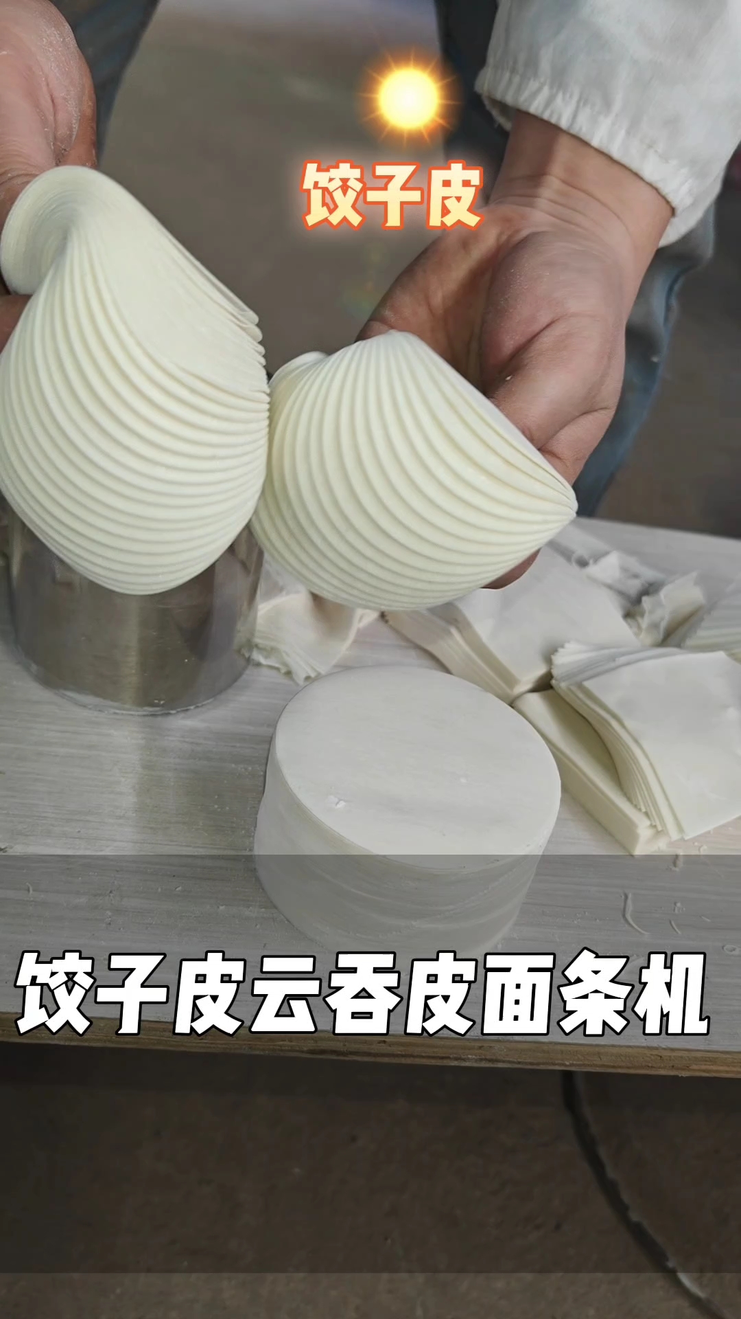 全自动面食机 饺子皮云吞皮面条轻松搞定 