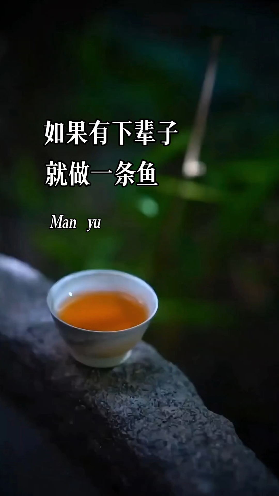 如果有下辈子就做一条鱼