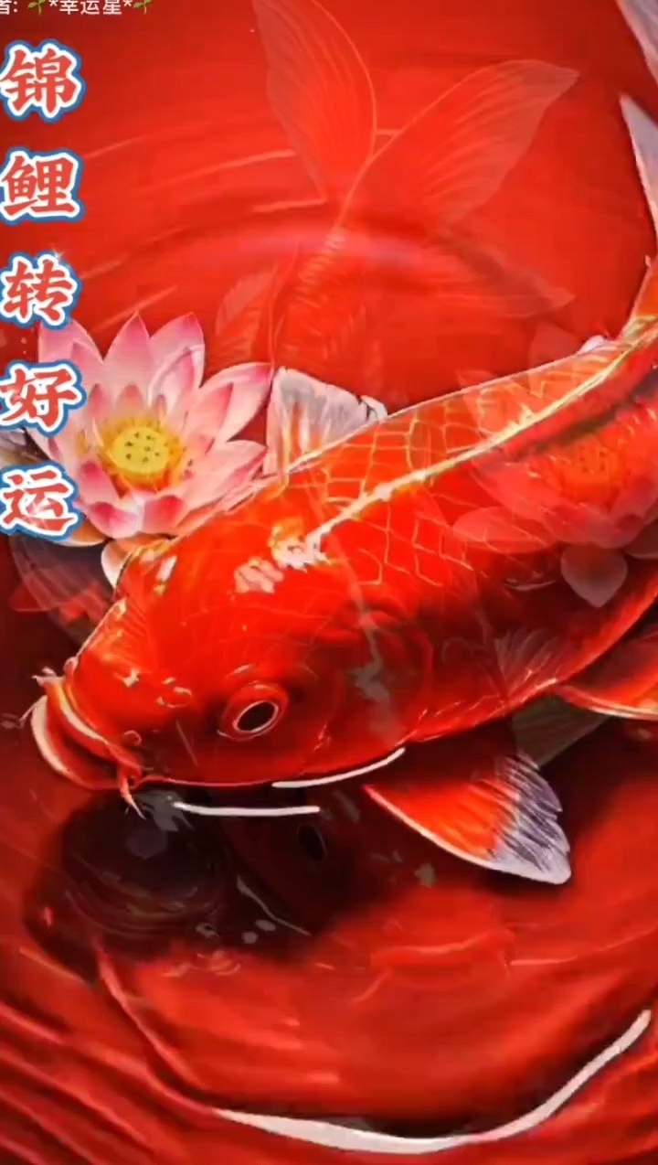 看到红鲤鱼好运连连，点个爱心，许个愿，接好运