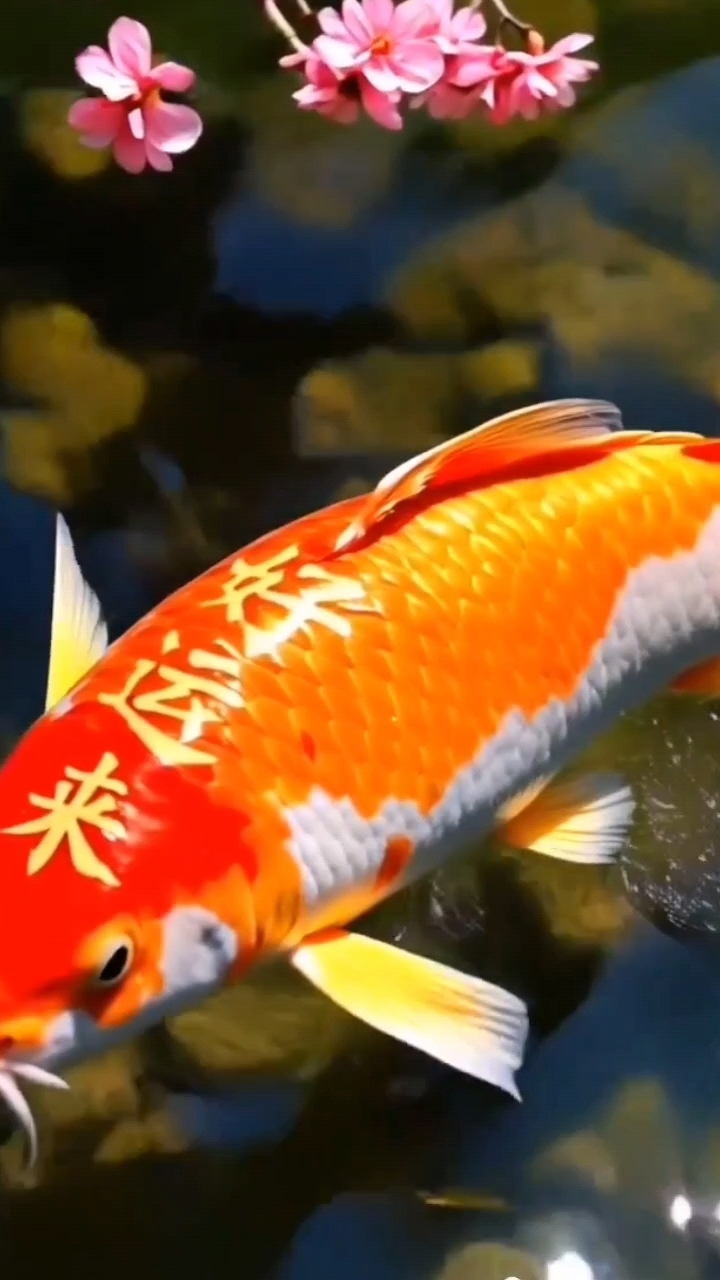 大红鲤鱼送祝福,好运来。评论区打个六知道你来过