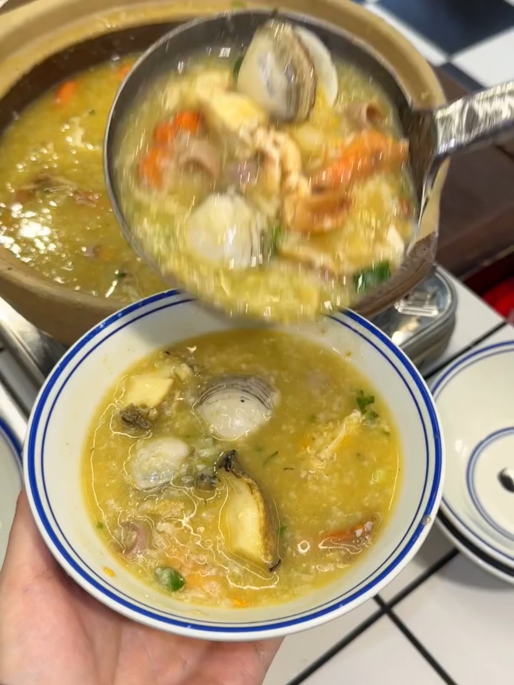 坐标大连!!这才是真正的海鲜粥。