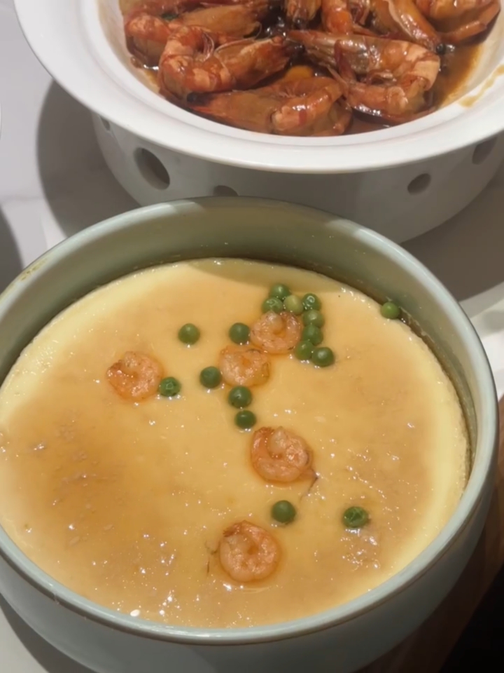 水蒸蛋拌饭!!我们江苏人都这么吃!