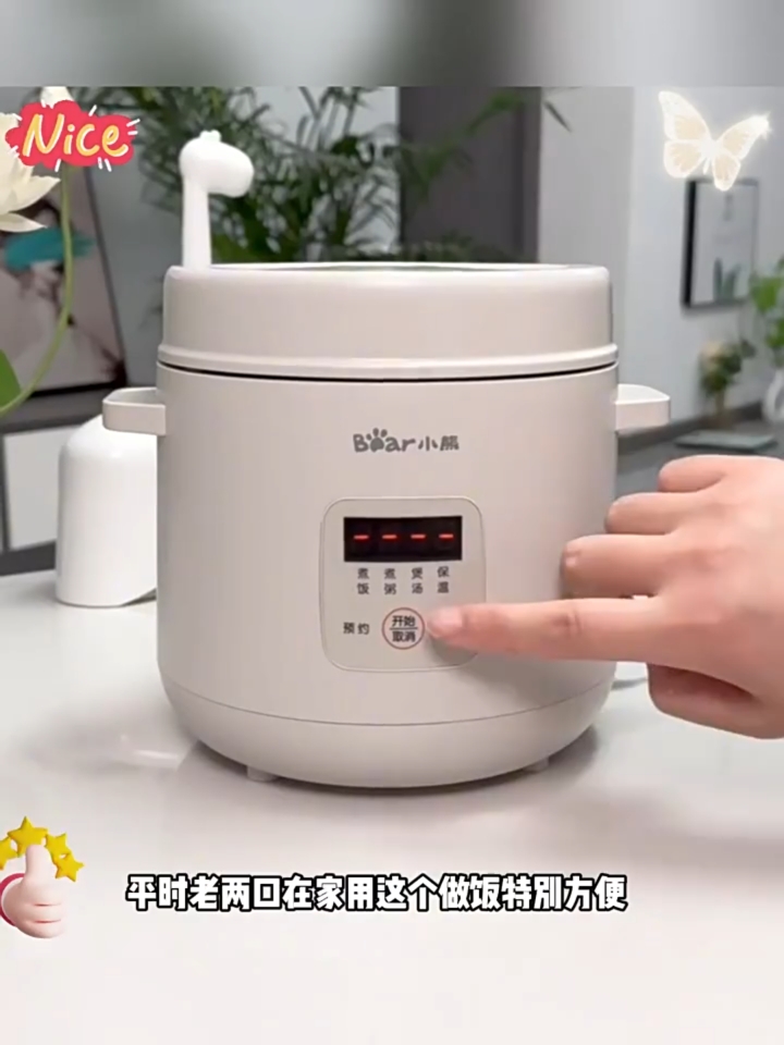 小熊迷你电饭煲1到2人家用小型一人食电饭锅多功能煮饭锅
