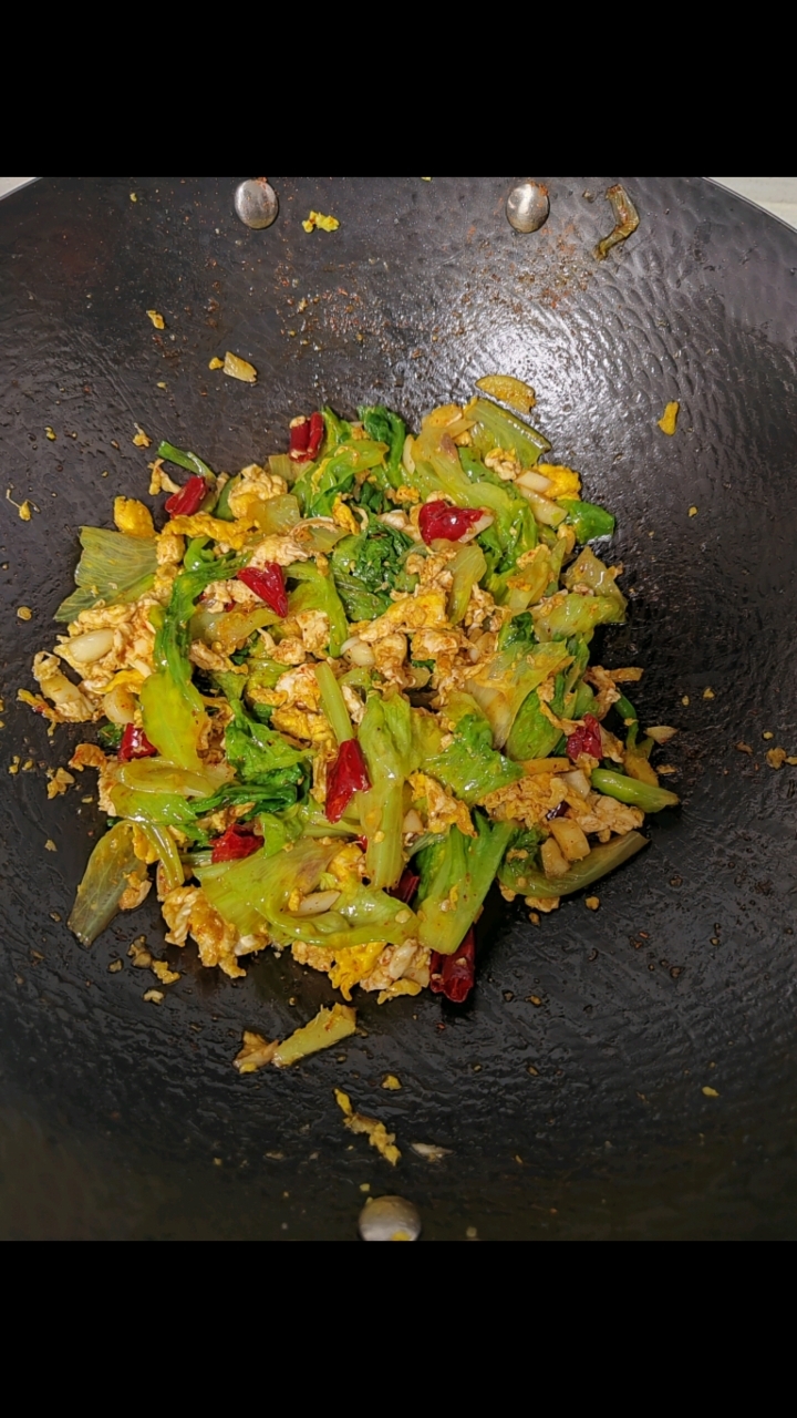 可惜你不是我,不知道这个生菜炒鸡蛋有多下饭!