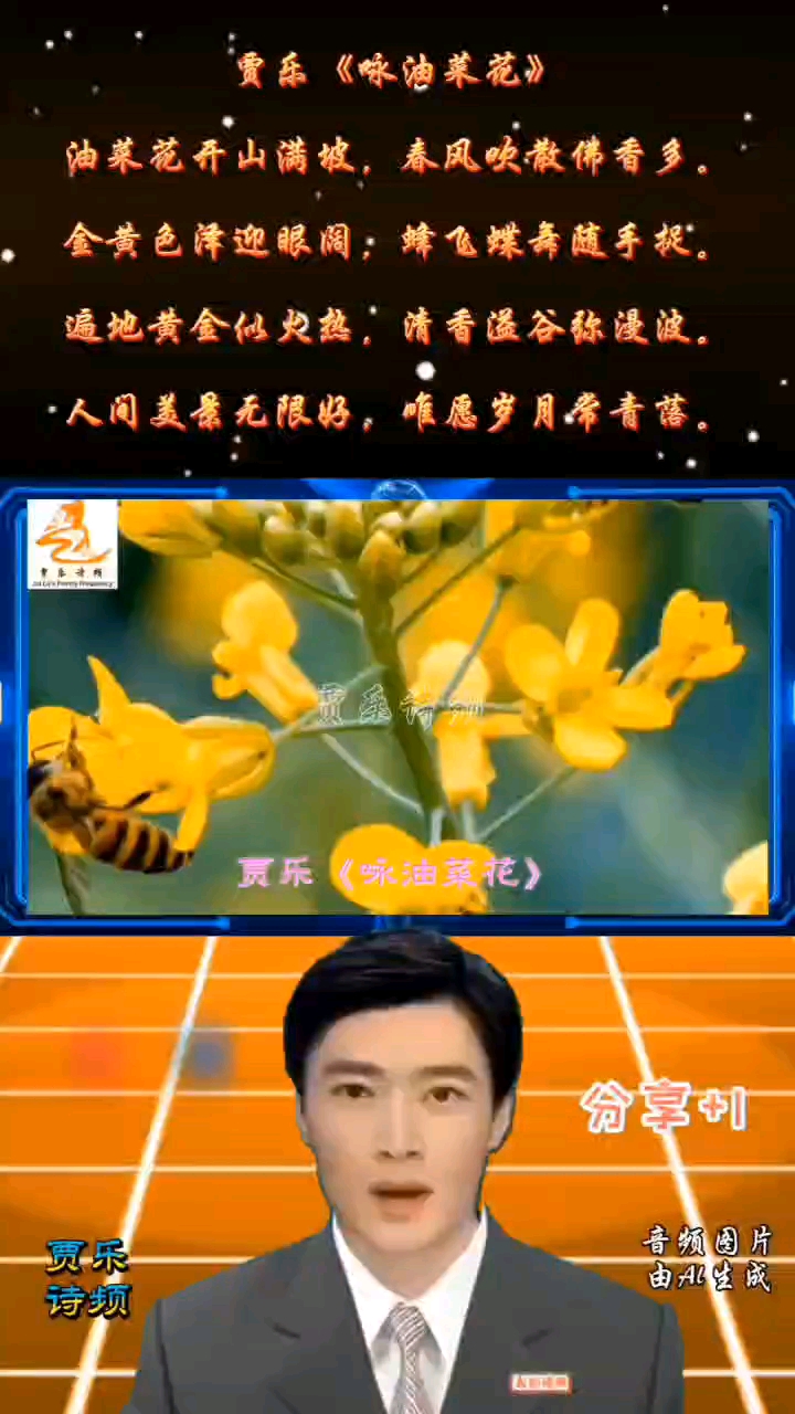 贾乐《咏油菜花》