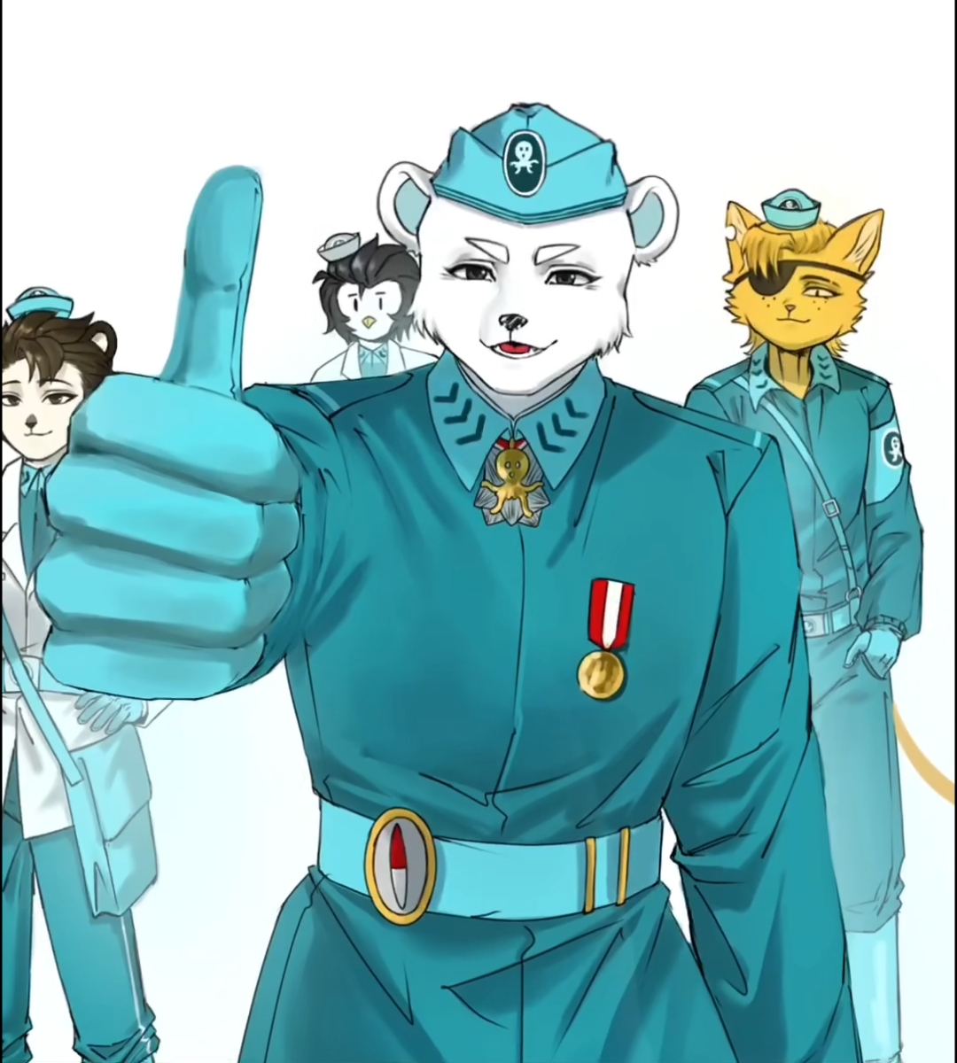 【海底小纵队】“巴克队长与船员的表情包同人”
