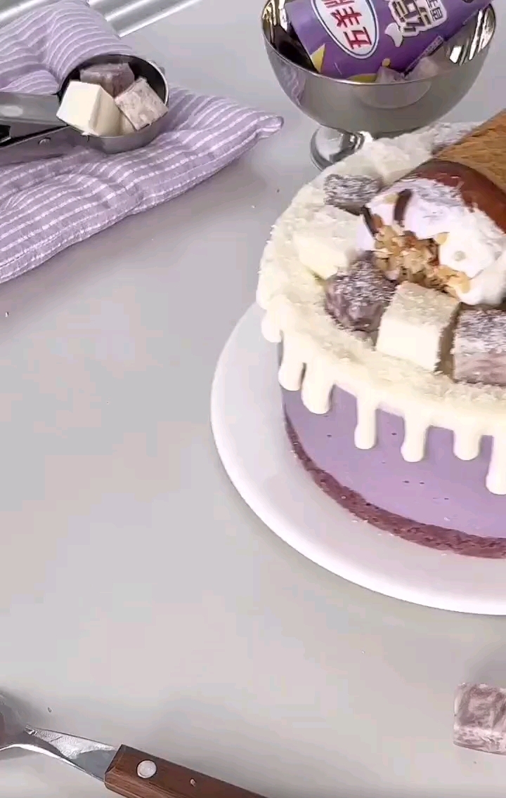 蛋糕视频素材，三连拿，严查，拿素材吱会一声