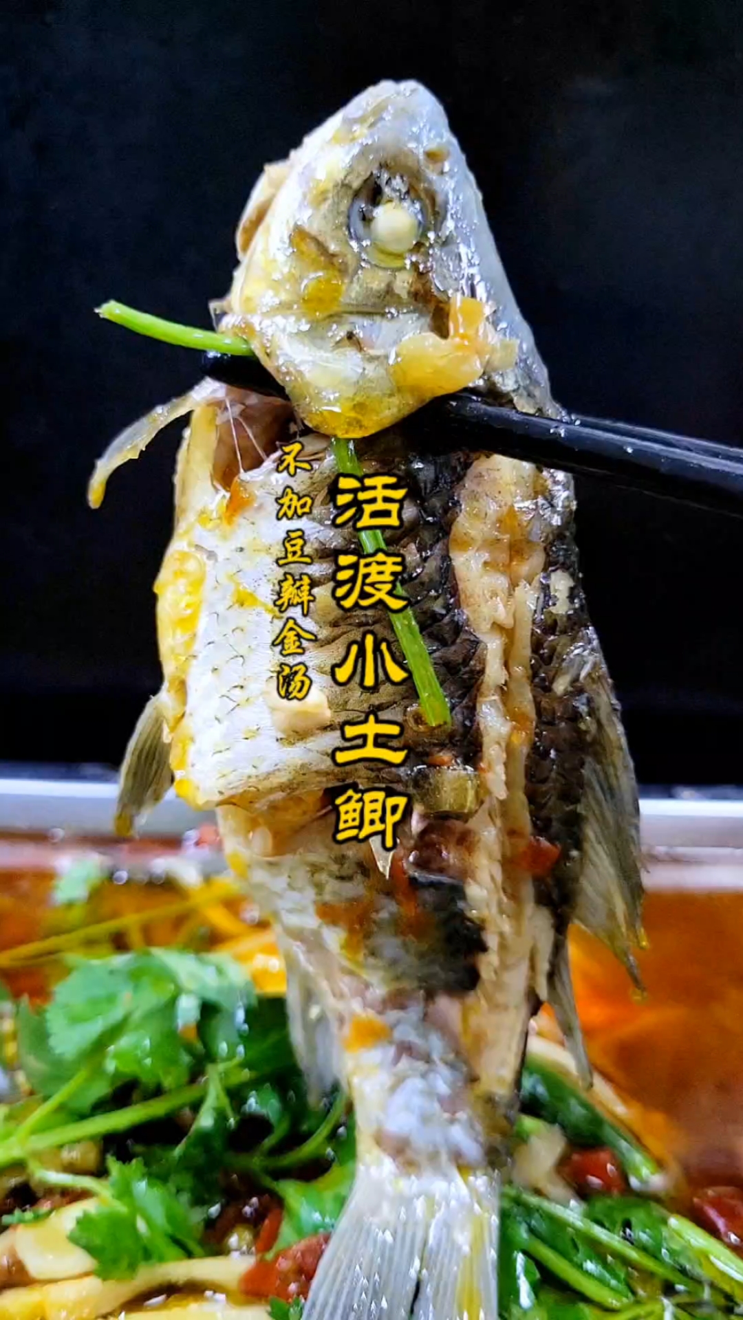 不加豆瓣活渡小土鲫鱼,鲜香麻辣,特别的嫩