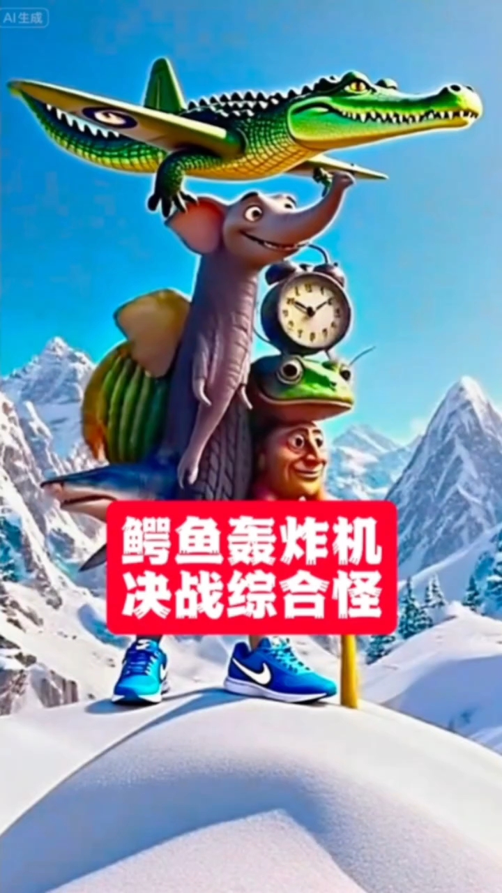 国外山海经的鳄鱼轰炸机阻止终极综合怪抓小孩,有成功吗?来看看