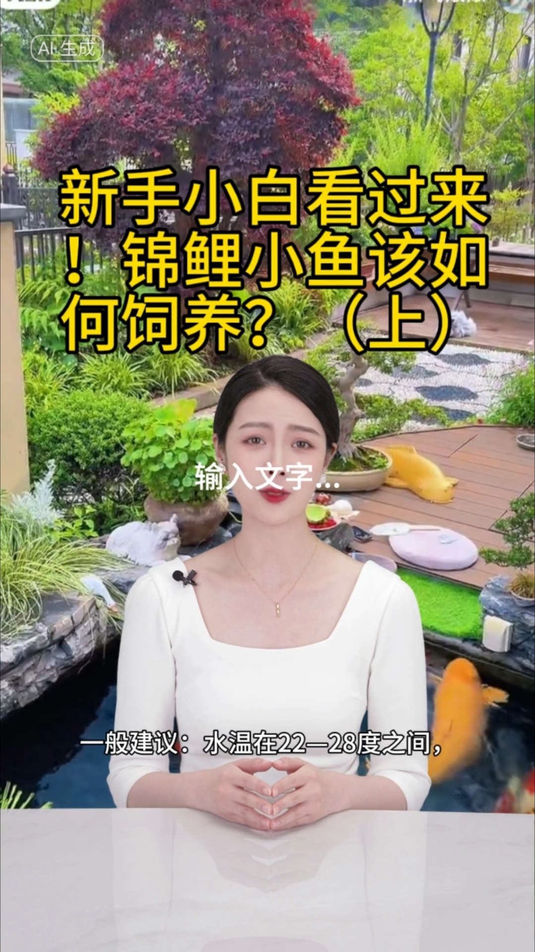 新手小白看过来！锦鲤小鱼该如何饲养？（上）