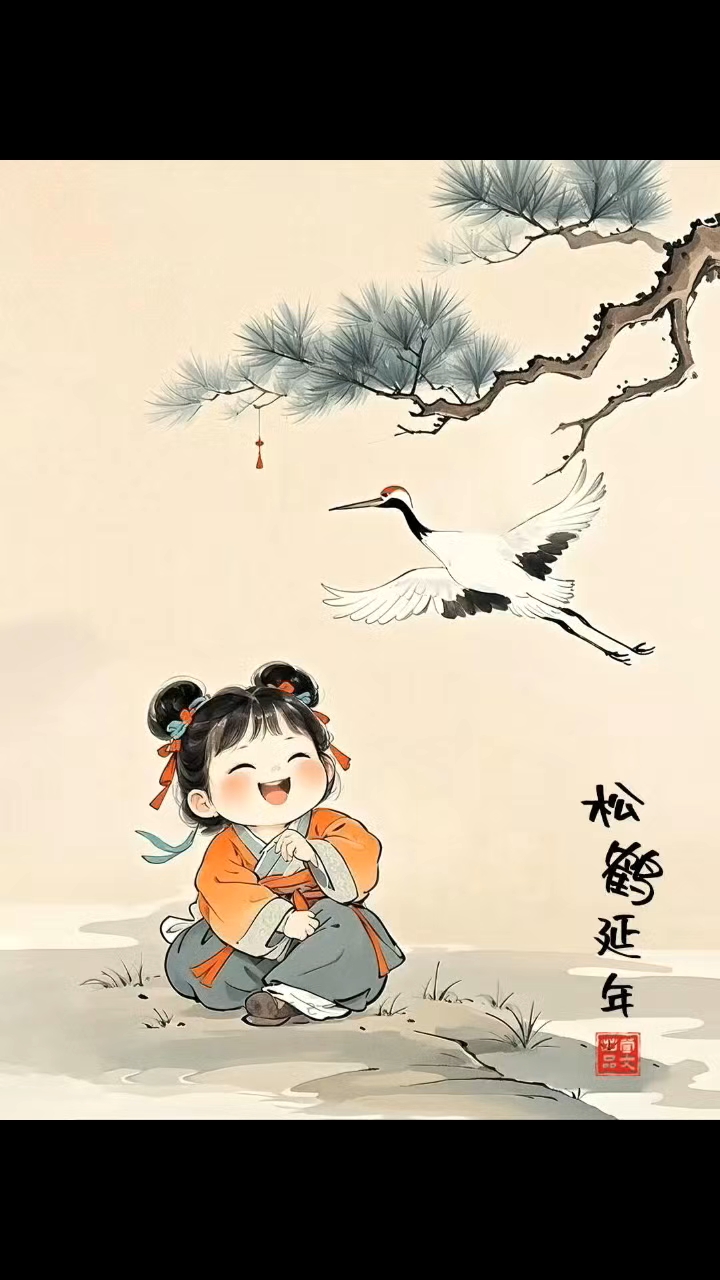 松鹤延年,送你好看的手机壁纸和微信头像!