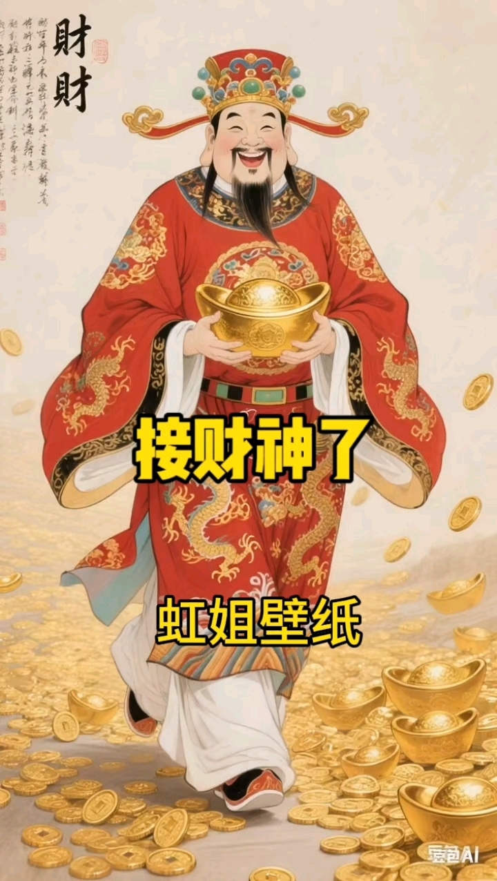 财神驾到 放大镜搜索神图壁纸输入z2755得原图