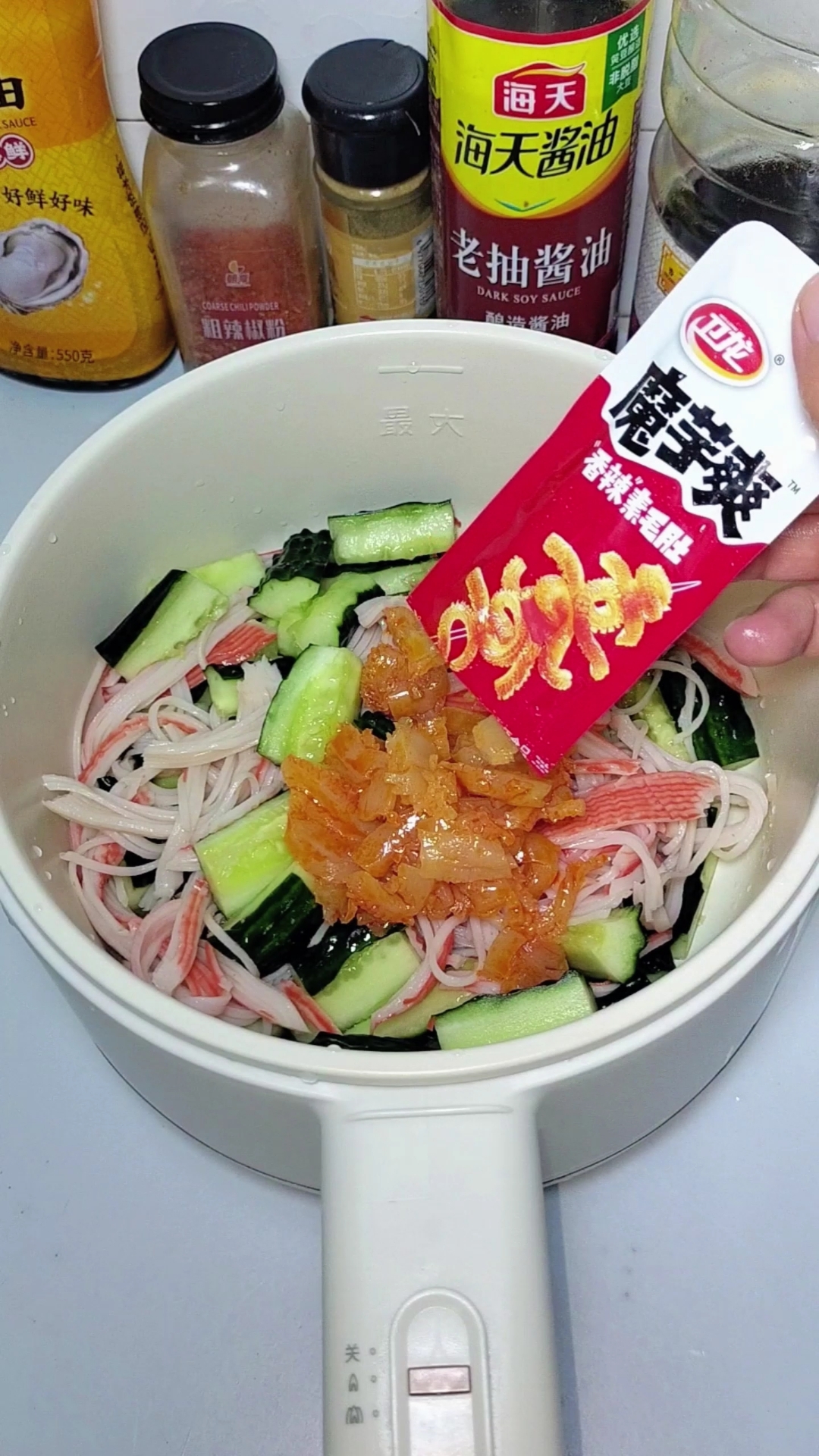 打工人糊弄饭|下班如何快速吃上饭!魔芋爽拌黄瓜