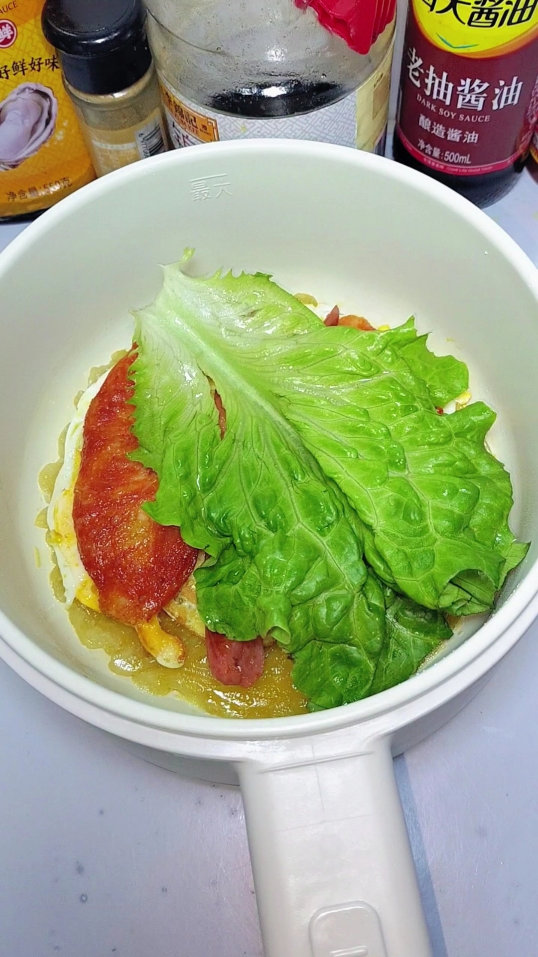 打工人下班如何快速吃上饭?!火腿鸡柳手抓饼