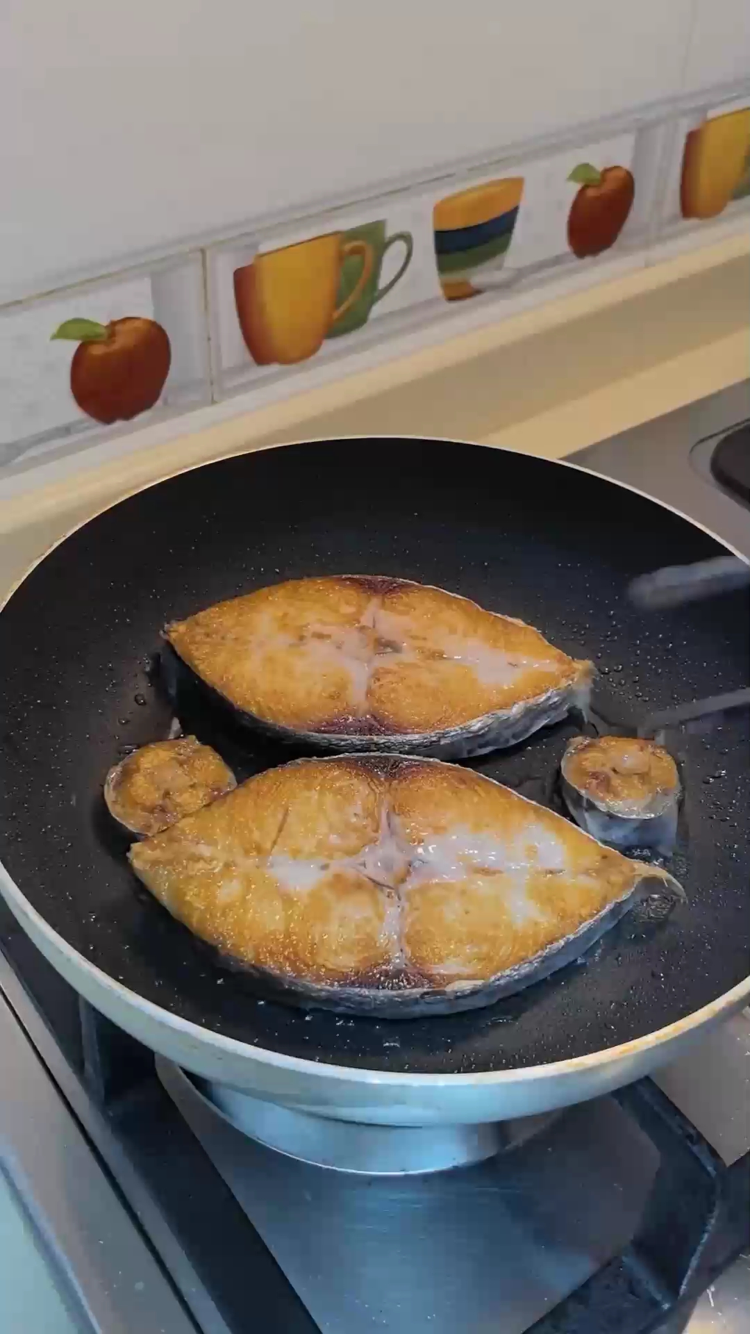 香煎马鲛鱼,来点金桔,味道好极了