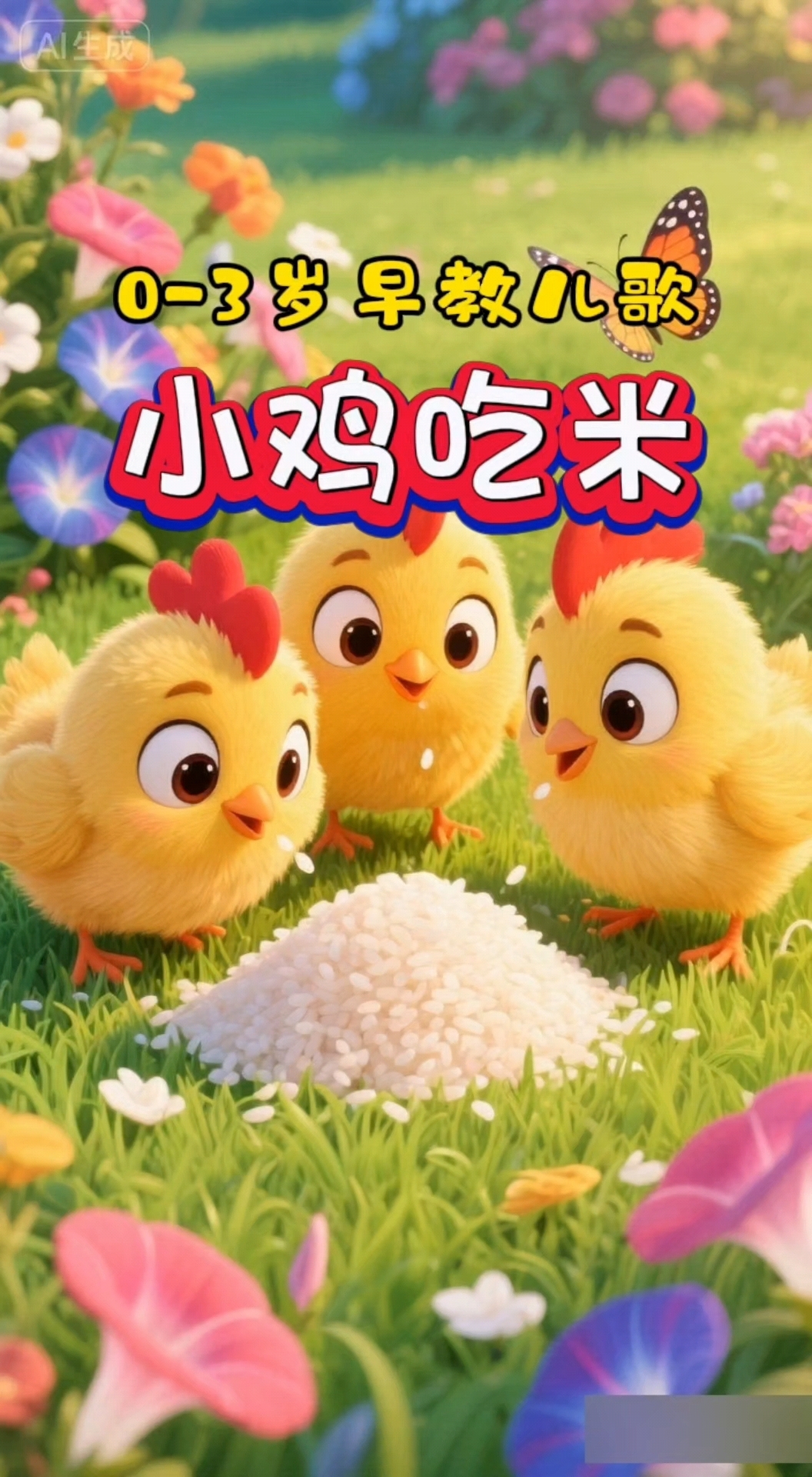 早教启蒙儿歌天花板《小鸡吃米》