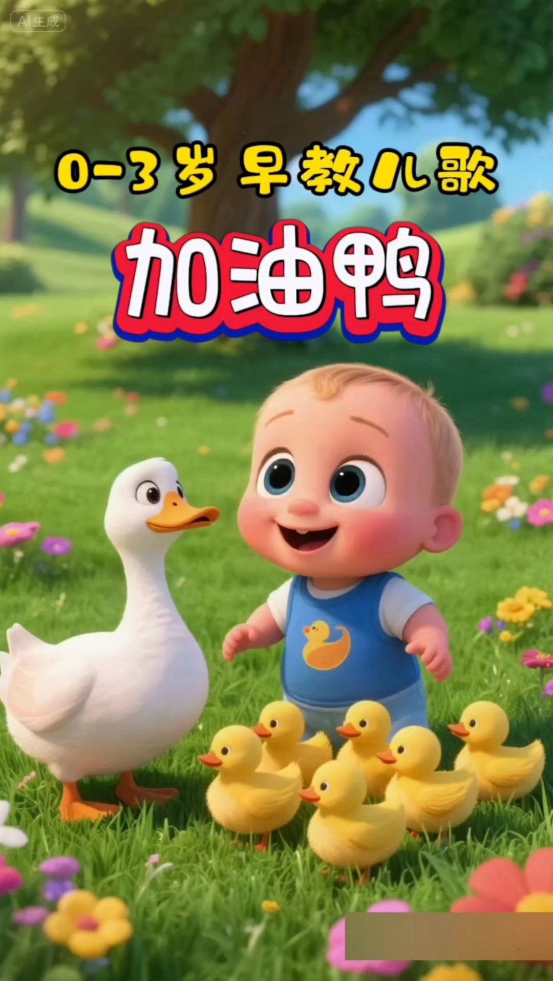 宝宝早教启蒙儿歌《加油鸭》