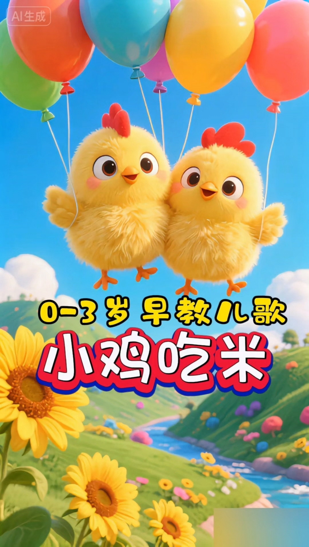 聪明宝宝都爱听的早教启蒙儿歌《小鸡吃米》