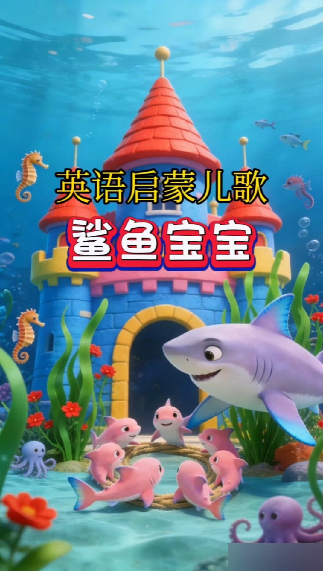 英语早教儿歌天花板《鲨鱼宝宝》