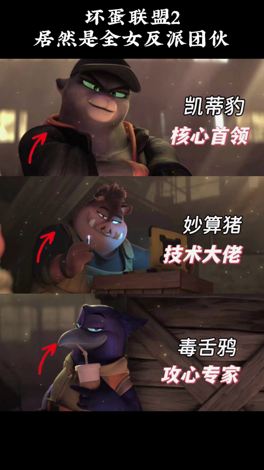 坏蛋联盟2居然是全女反派团伙