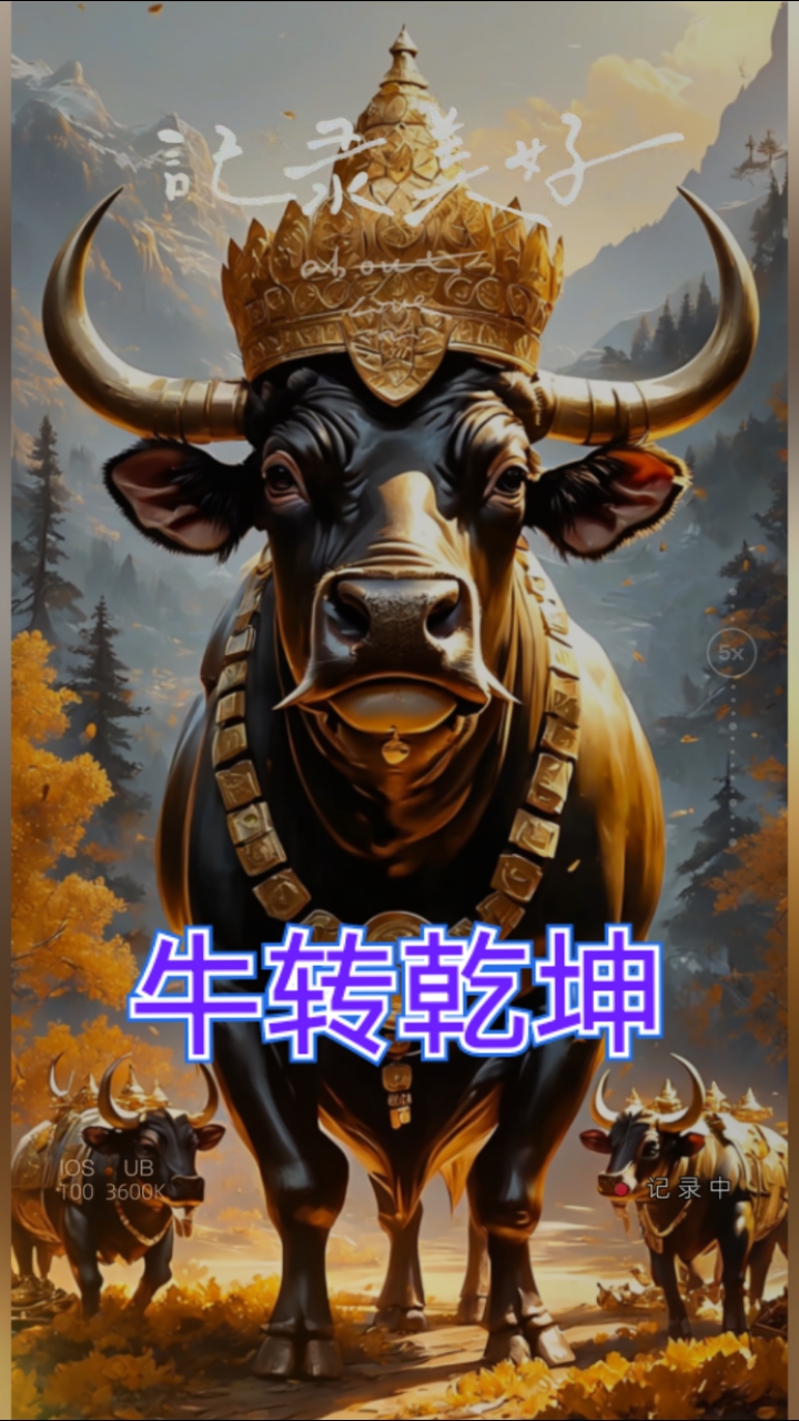 牛转乾坤手机壁纸神图壁纸#超高清壁纸#牛气冲天#金牛送财