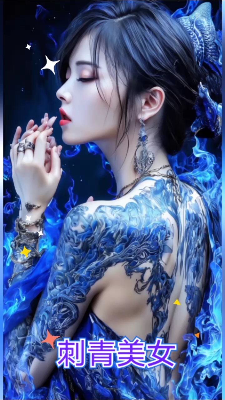 刺青美女手机壁纸神图壁纸#见者好运连连#恭喜发财