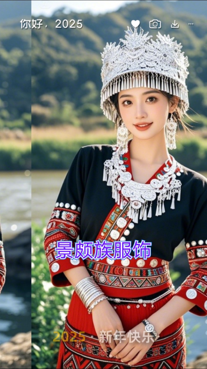 景颇族服饰手机壁纸约16万人第35位有自己的语言文字分布云南