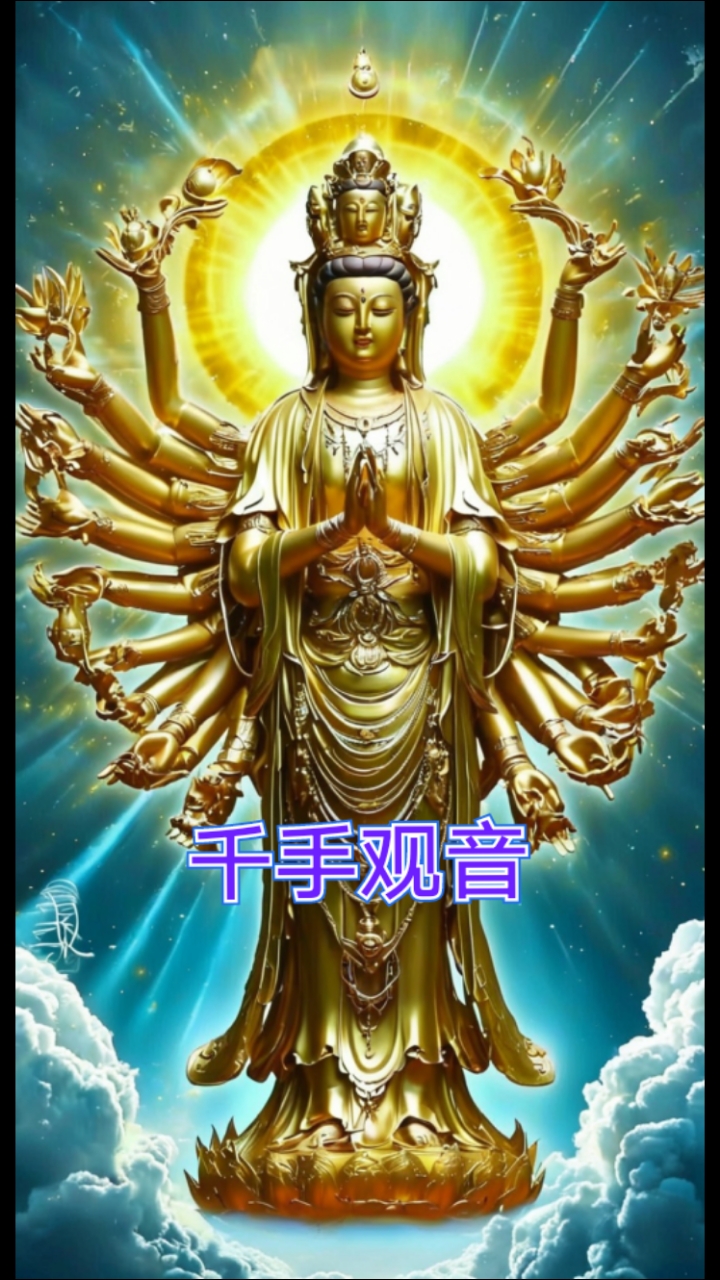 千手观音手机壁纸神图壁纸#超高清壁纸#佛渡有缘人#佛光普照