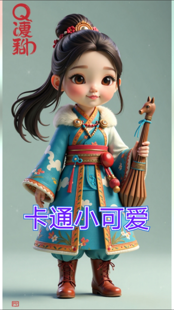 卡通小可爱手机壁纸神图壁纸#超高清壁纸#卡通动漫美女#好运