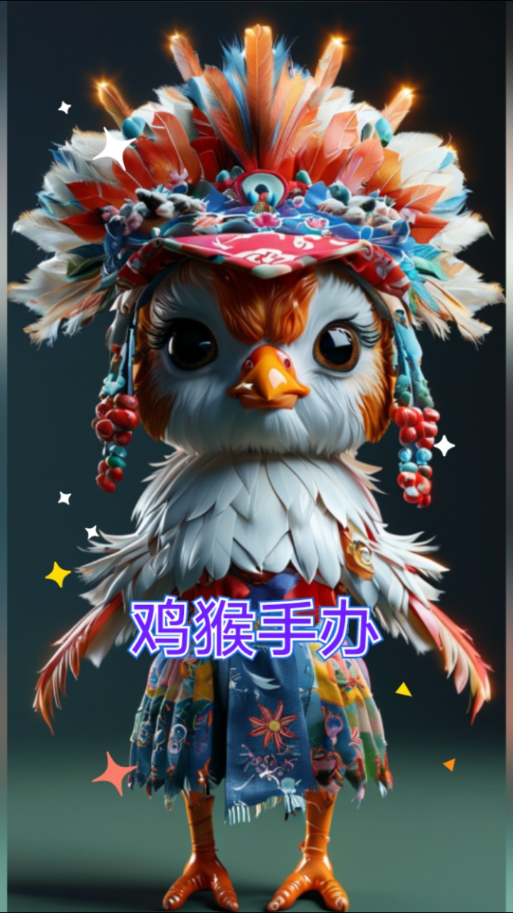 鸡猴手办手机壁纸神图壁纸#超高清壁纸#“鸡”星高照#猴年马月
