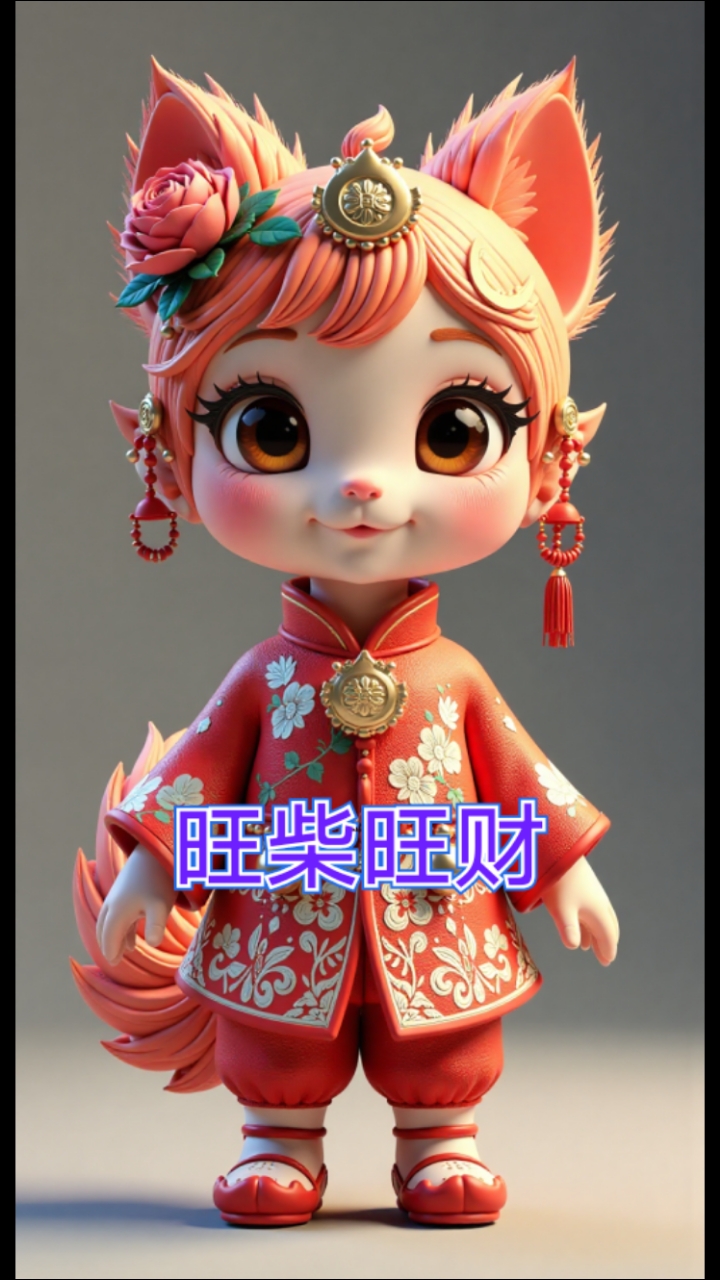 旺柴旺财手机壁纸神图壁纸#超高清壁纸#旺柴手办#卡通旺柴