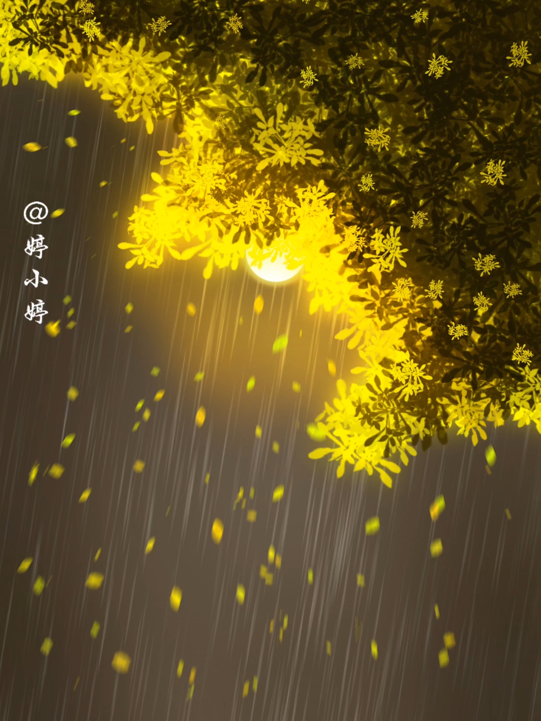 画世界Pro|雨(附步骤)临摹参考:dy@兔子小富婆