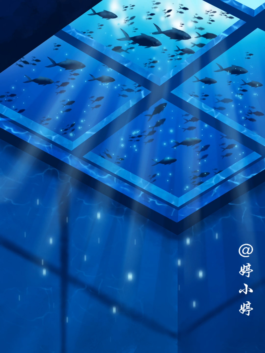 画世界Pro|海底天窗(附步骤)临摹参考:@Sugarty